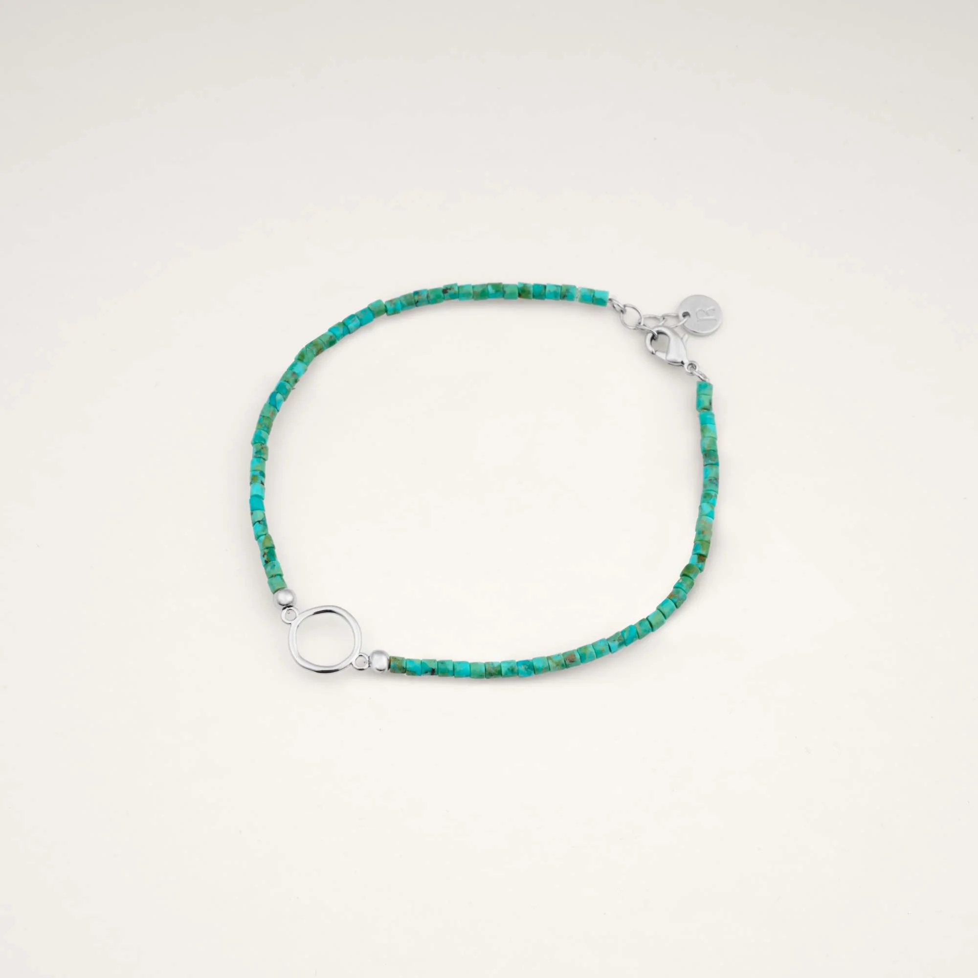 Alba Circle Turquoise Beaded Bracelet - Image 5