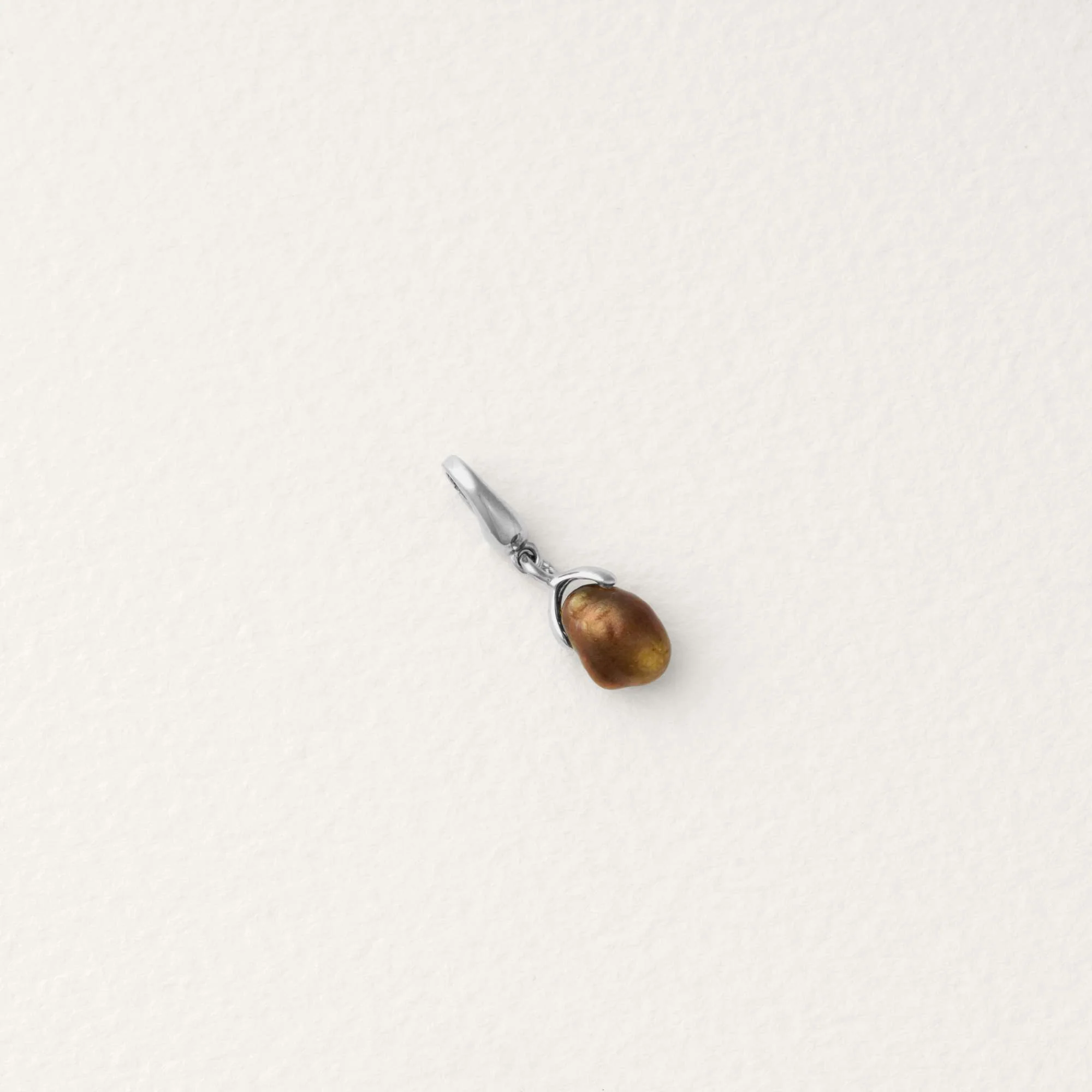 Bruna Caramel Mini Pearl Charm - Image 5