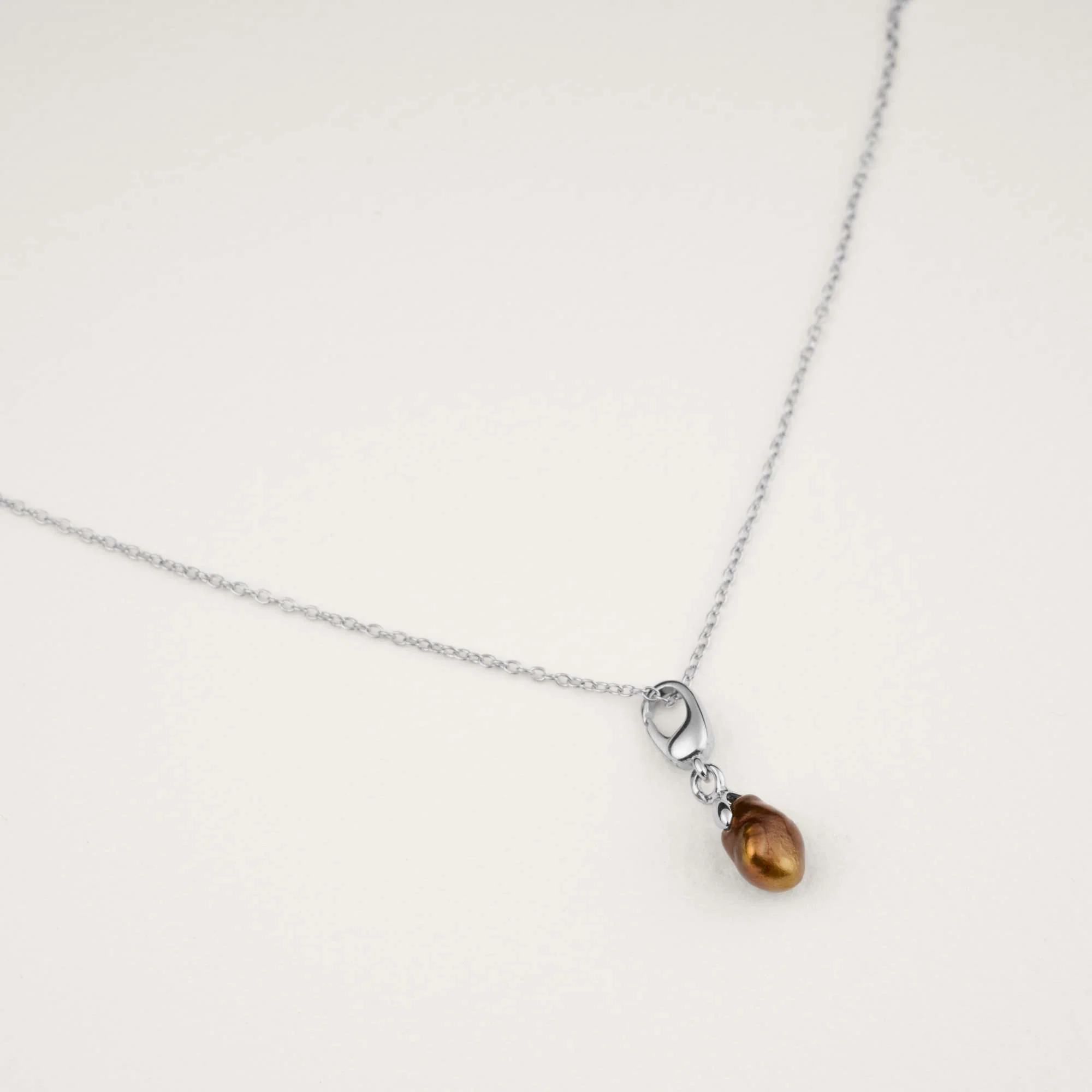 Bruna Caramel Mini Pearl Charm - Image 6