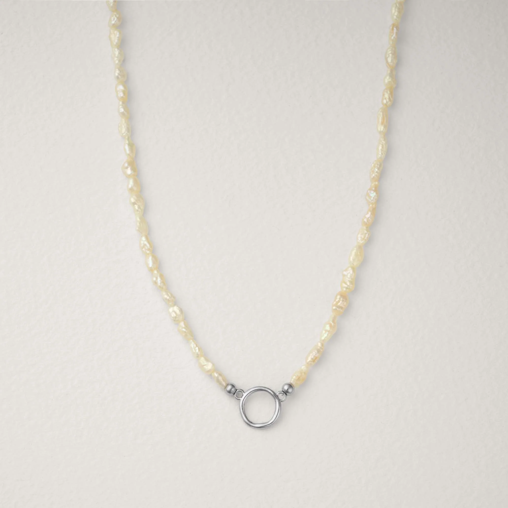 Eloise Circle Freshwater Pearl Necklace - Image 3