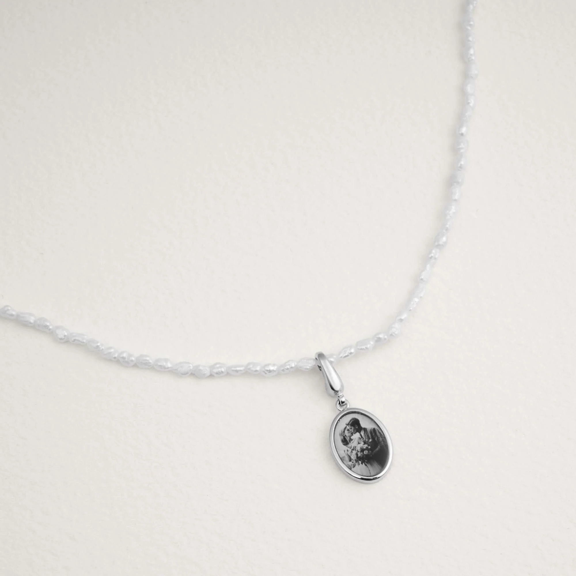 Ophelia Dainty Freshwater Pearl Necklace - Image 3