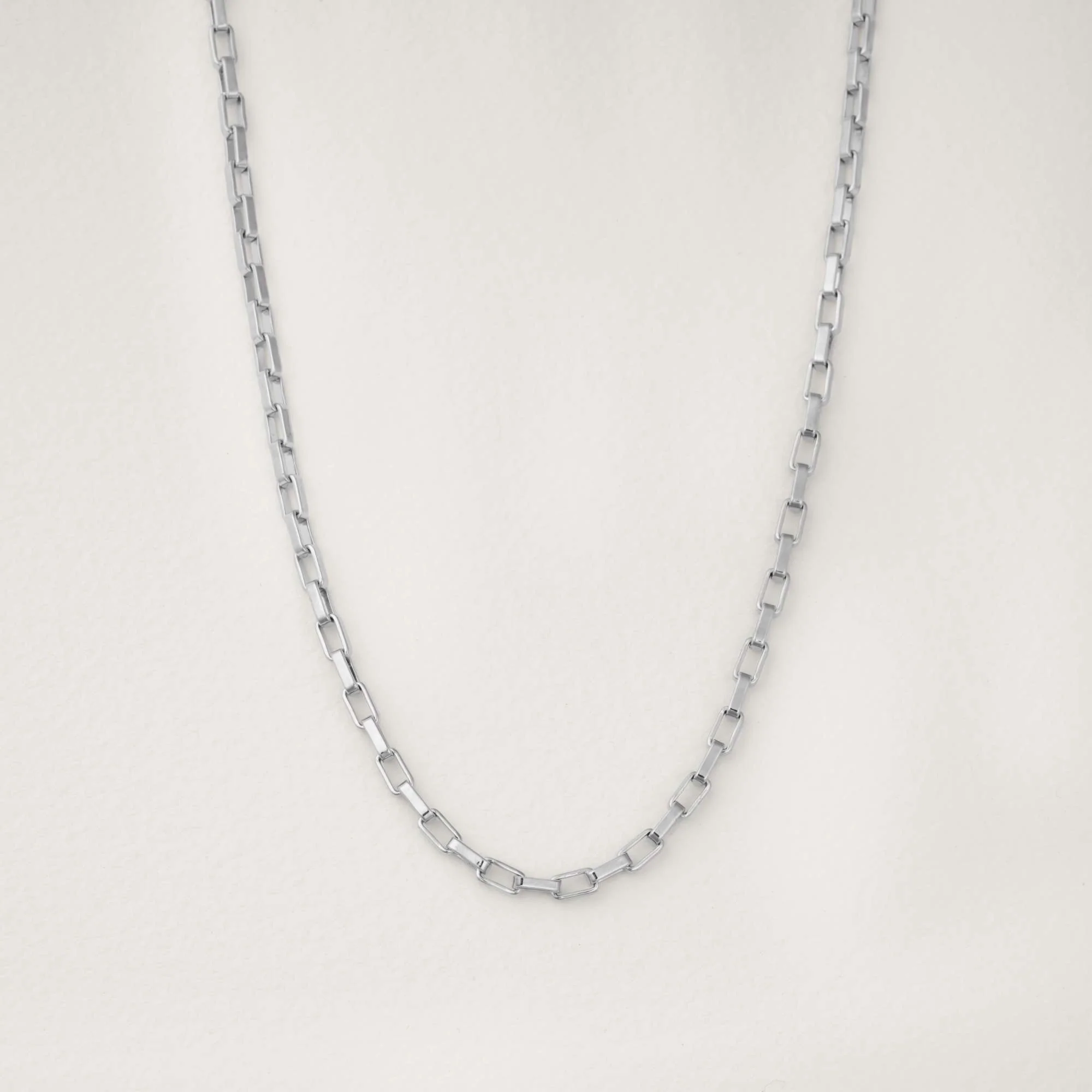 Hugo Square Paperclip Chain Necklace - Image 5